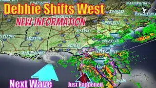 Debby Shifts West, Then East & This Just Happened To It