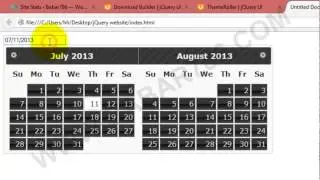 Datepicker Function of jQuery Class 6 in Urdu and Hindi