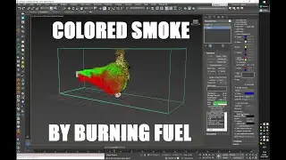 Chaos Phoenix 4.41 Quick Tutorial - Creating colored smoke by burning Fuel