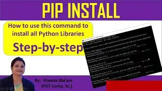 How to use pip install command