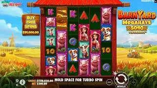 Barnyard Megahays Megaways Slot (Pragmatic Play) Gameplay & Bonus Games