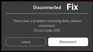 How to fix error code 260 roblox mobile