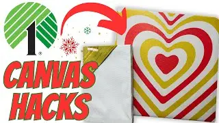 NEW CRAFT TREND 🤯 Dollar Tree DIY Crafts Using Canvas | Christmas DIY Decor