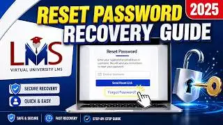 How to Reset Virtual University LMS Password | VU LMS Password Recovery 2025