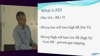 Adaptive Support Ventilation - Dr Ian Rechner