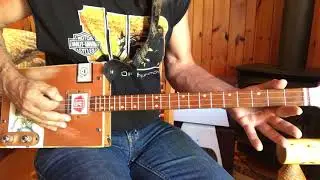 Simple Man Lynyrd Skynyrd picking pattern for 3 string Cigar Box Guitars
