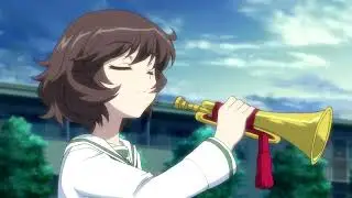 anime girl playing 