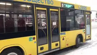 В автобусе 100й выпуск от 26.11.2021 А 540 СУ 186 МАЗ 103.075 Маршрут 11