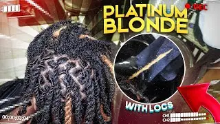 How To Bleach Dreadlocks - Platinum Blonde + Retwist (Lil Durk Style)