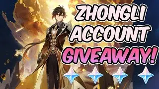 INSANE ZHONGLI ACCOUNT Genshin Impact Giveaway!!