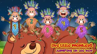 Five Little Monkeys Jumping On The Bed - Nursery Rhymes & Kids Songs - Baby songs Lyrics