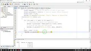 (Modified Compound interest program) java how to program exercise 5.14