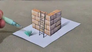 3d drawing on paper for beginner