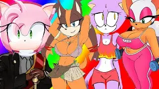 HOT Rouge & CUTE Sonic & Knuckles - Coffin Dance Astronomia Megamix (COVER)