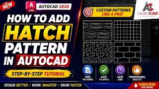 How to Add Custom Hatch Pattern in AutoCAD |