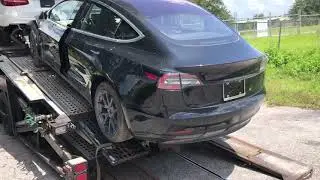 Wrecked Salvage Tesla Model 3 with no key but WE GOT ONE!