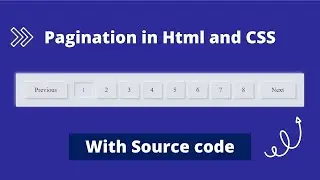 How to Create pagination with HTML & CSS | Create Advance Pagination in CSS | Source coder 2022
