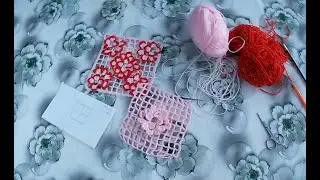 Мастер Класс мотив на филейной сетке