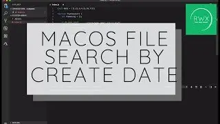 How to find files on macOS by creation date