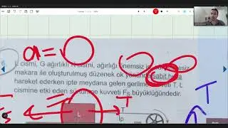 DİNAMİK, NEWTONUN HAREKET KANUNLARI (F=m.a) . SORU ÇÖZÜMÜ - 1 CANLI KONU ANLATIMI.