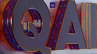 3D Text Logo Animation intro Qais Digital Studio Make By Hadi Graphics