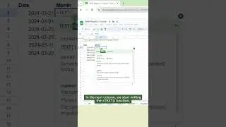 Get the month name from the date in Google Sheets 