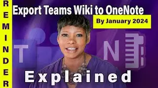 What They Didn't Tell You About Export Teams Wiki to OneNote