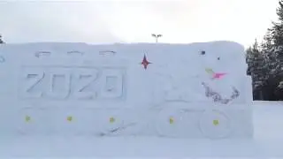 Югорск, зима и горки, 3 января 2020