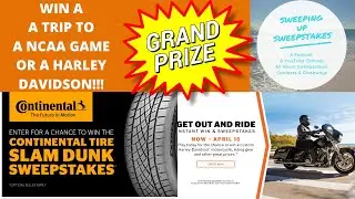 Win A Trip To A NCAA B-Ball Game, Win A Harley Davidson; A Trip Win & Sweep Aggregates on Episode 05