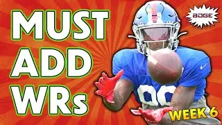 Top 5 Waiver Wire WR Pickups for Week 6 Fantasy Football