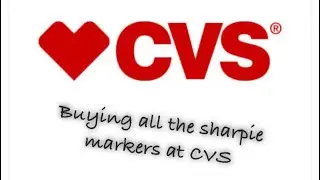 buying all the sharpie markers at CVS