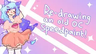 Re-drawing an old OC Speedpaint - Mouna Aesthetic