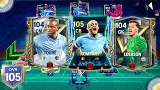 105 OVR BEST RETRO MAN CITY TEAM UPGRADE | CRAZY PACK OPENING | MAN CITY ROAD TO GLORY FC MOBILE #6