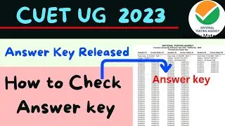 How to Check UG CUET Answer Key 2023 - Download Answer key