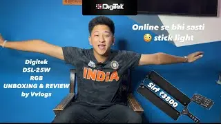 Unboxing Portable Handheld RGB LED Light Wand with Barn Door (DSL-25W RGB) by Vivek gusain | Digitek