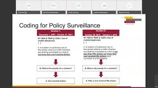 Advanced Policy Surveillance Training Webinar, Part 4 Coding the Law