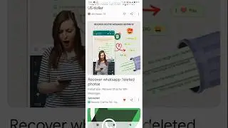 WhatsApp Meta New Latest Deleted WhatsApp Photo Recovery Features Lunch 2023#youtubeshorts