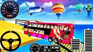 Mega Ramp Bus Stunt Driving 2021 - Impossible Bus Racing Simulator - Android GamePlay #4