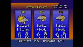 Weather Star 4000 El Paso TX 7/31/2020