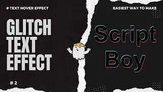 Glitch Text Animation | Text Effect Animation | 