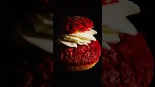 ✨Choux au craquelin✨Strawberry Basil Compote | Crème Diplomat 