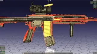 [HD] How Does HK-416 Animation cutaway zoom in/out