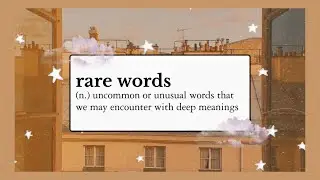 50+ rare words with deep meaning | rare words and their meaning // sunshine cloud