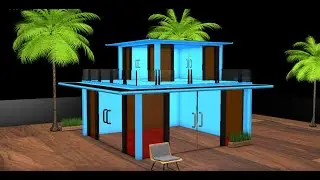 Villas Modeling and texturing in cinema 4d part-1