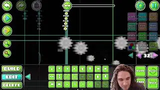 trying to make a rated level in geometry dash | twitch vod