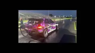 My AWD K24 Civic goes 7.76@152mph letting off at the 900 foot mark