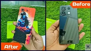 Redmi Note 13 Pro 5g Back Glass Skin | Mobile skin cutting machine