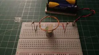 Demonstration eines simplen Gleichstrommotors