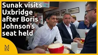 Conservative by-election win: Rishi Sunak celebrates holding Boris Johnson's seat in Uxbridge cafe