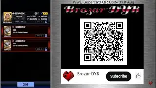WWE Supercard - S9 QR Code 31 Aug